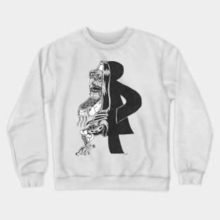 Female Toilet Grotesque Crewneck Sweatshirt